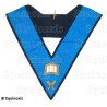 Collare massonico – 4° grado – Orateur – RSAA – Retro nero con teschio e lacrime – Ricamo a mano 