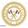 Badge / Macaron GLNF – Grande tenue provinciale – Passé Grand Porte-Etendard – Picardie – Plaine de France – Ricamato a mano