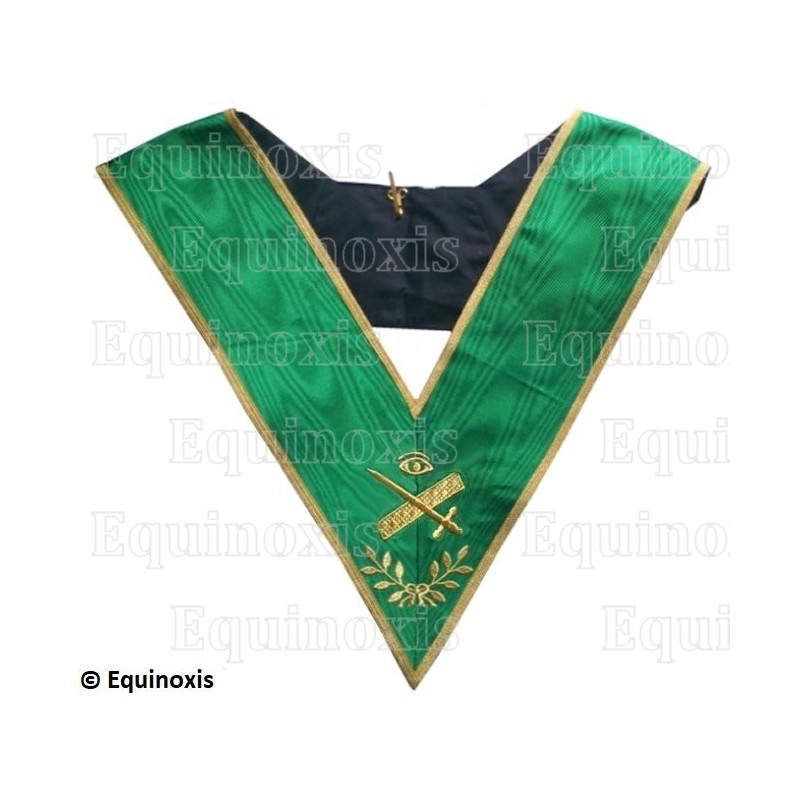 Collare massonico – Rito Cerneau – Expert – Ricamo a macchina 
