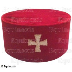 Cappello massonico – Knights Templar (KT) – Toque du Temple – Misura 63