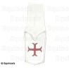 Custodia in pelle per spada – Custodia in pelle bianca per spada fine – Croce templare infilata