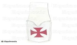 Custodia in pelle per spada – Custodia in pelle bianca per spada fine – Croce templare