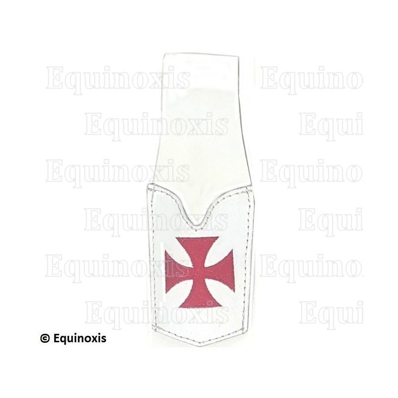 Custodia in pelle per spada – Custodia in pelle bianca per spada fine – Croce templare