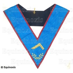 Collare massonico – RSAA – Maestro Venerabile – Quadrato – Ricamato a macchina