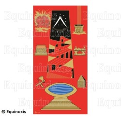 Quadro di Loggia – Rito Francese – 2° Ordine – Gran Capitolo Generale – 160 cm x 80 cm