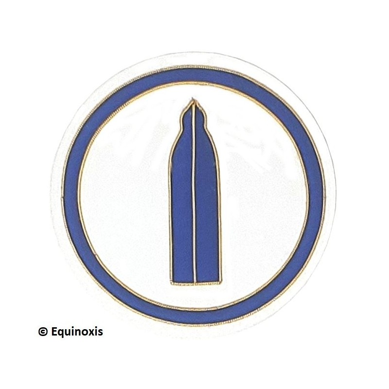Badge / Macaron GLNF – Petite tenue nationale – Deuxième Grand Surveillant – Ricamo a mano