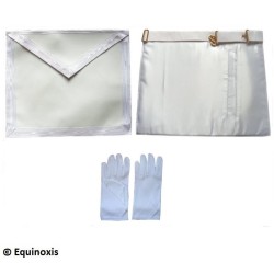 Ensemble Apprenti – Tablier faux cuir + 2 paires de gants blancs