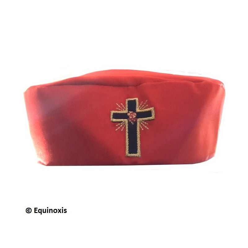 Cappello massonico – RSAA – 18° grado – Croce latina – Misura 64