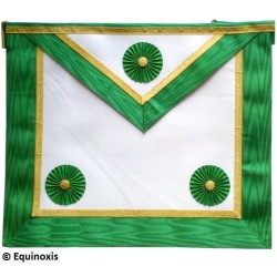 Grembiule massonico in pelle – Rito Cerneau – Maestro – 33 cm x 39 cm 
