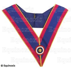 Collare massonico – Rito del Marchio – Ufficiale provinciale attivo – Coccarda tricolore