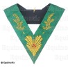 Collare massonico – Rito Cerneau – Maestro Venerabile – Acacia 108 foglie – Ricamato a mano
