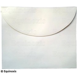 Grembiule massonico in pelle – Rito Standard di Scozia – Apprendista – 36 cm x 40 cm