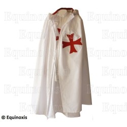 Mantello templare con cappuccio – Croce patente