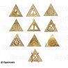 Bijoux maçonniques – Arco Reale Inglese – Set de 10 Officiers