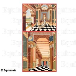 Quadro di Loggia – Rito Emulation – 2° grado – 160 cm x 80 cm