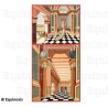 Quadro di Loggia – Rito Emulation – 2° grado – 160 cm x 80 cm