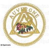 Badge / Macaron – Arco Reale Inglese – Officier Provincial – Grand Intendant – Auvergne - Ricamo a mano