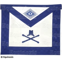 Tablier maçonnique en simili-cuir – Rito York – Maréchal – Ricamo a macchina