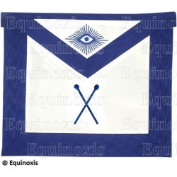 Grembiule massonico in pelle – Rito York – Maître des Cérémonies 2 – Ricamo a macchina
