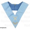 Collare massonico – Rito Francese Tradizionale – Trésorier – Ricamo a macchina 