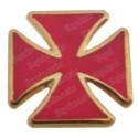 Pin\'s templier – Croix templière pattée émaillée rouge