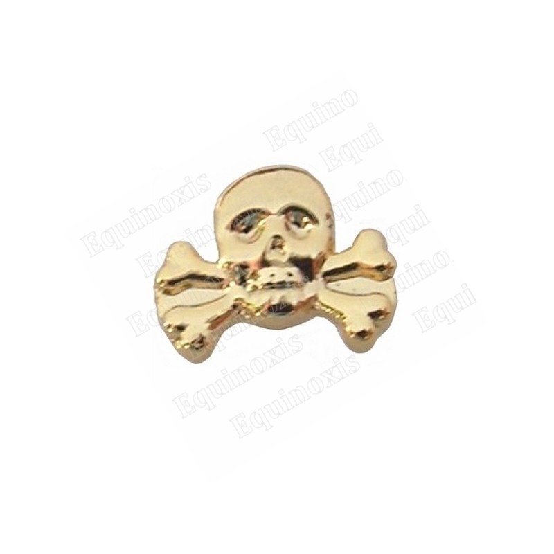 Spilla massonica – Cranio – Metallo dorato