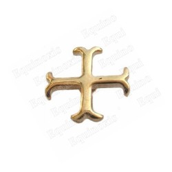 Spilla templare – Croce templare patente – Metallo dorato