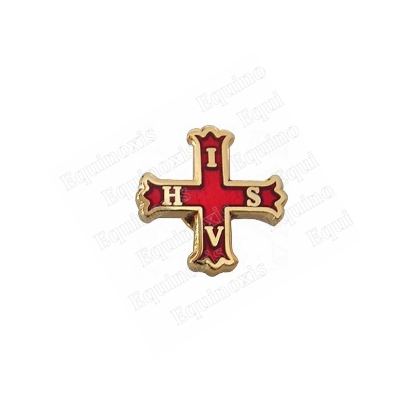 Spilla massonica – Croce rossa di Costantino