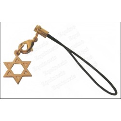 Bijou de mobile judaïque – Etoile de David – Or vif 
