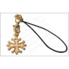 Bijou de mobile occitan – Croix occitane – Or vif 