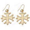 Boucles d'oreilles occitanes – Croce occitana or vif – Grande