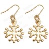 Boucles d'oreilles occitanes – Croce occitana or vif – Piccolo