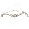 Bracialetto en cristal – Cuore – Bianco – Finition argent