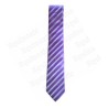 Cravate microfibres – Violette à rayures