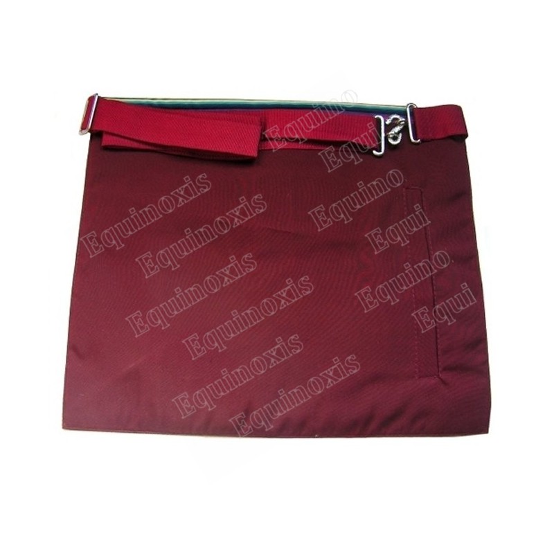 Grembiule massonico Royal Arch con insegna rossa a tripla