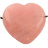 Ciondolo con gemma – Cuore – Quarzo rosa