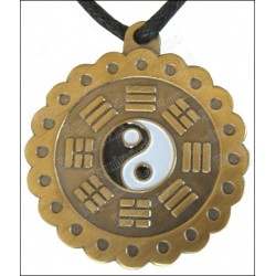 Pendentif Feng-Shui – Pa Koua & Tao – Bronze antique 