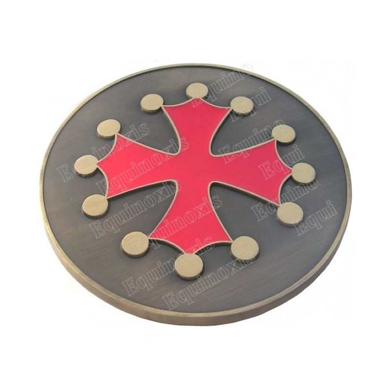Fermacarte occitano – Croce occitana 3D – Bronzo satinato