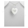Colgante en plata sterling 925e – Colgante coeur 41