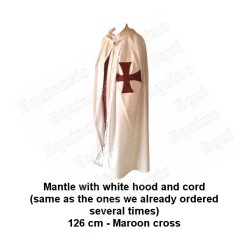 Manteau templier – Knights Templar (KT) – Manteau blanc avec croix du Temple