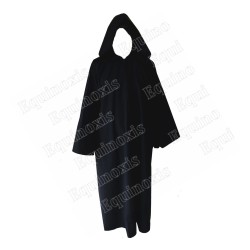 Robe maçonnique noire avec capuche – Alta qualità