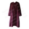Robe maçonnique –  Lie-de-vin – Haute qualité