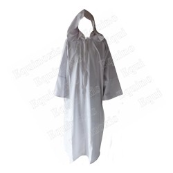 Robe maçonnique blanche avec capuche – Alta qualità