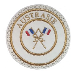 Badge / Macaron GLNF – Grande tenue provinciale – Passé Grand Porte-Etendard – Aquitaine – Ricamato a macchina