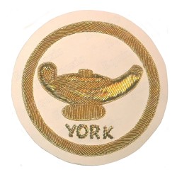 Badge / Macaron GLNF – Grande tenue nationale – Précepteur York – Ricamato a mano