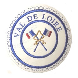 Badge / Macaron GLNF – Petite tenue provinciale – Passé Grand Porte-Etendard – Val de Loire – Ricamato a macchina