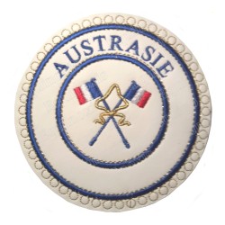 Badge / Macaron GLNF – Petite tenue provinciale – Passé Grand Porte-Etendard – Austrasie – Ricamato a macchina
