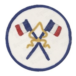 Badge / Macaron GLNF – Petite tenue nationale – Passé Grand Porte-Etendard – Ricamato a mano