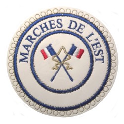 Badge / Macaron GLNF – Petite tenue provinciale – Passé Grand Porte-Etendard – Marches de l'Est – Ricamato a macchina