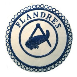 Badge / Macaron GLNF – Petite tenue provinciale – Grand Intendant – Flandres – Ricamato a mano